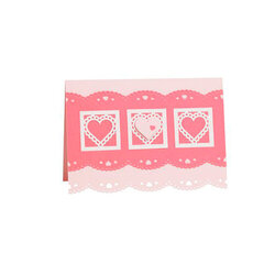 Pink Hearts Valentine's Day Card Designed By Martha Stewart CraftsÂ�