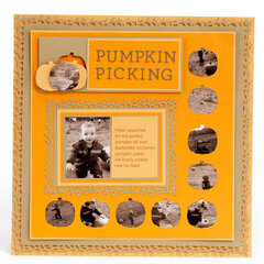 Pumpkin Picking Scrapbook Page