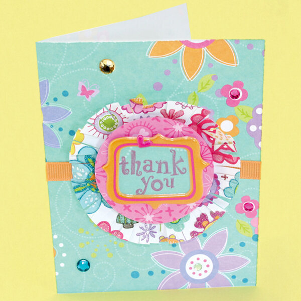 3-D Thank You Card Designed By American Girl Crafts