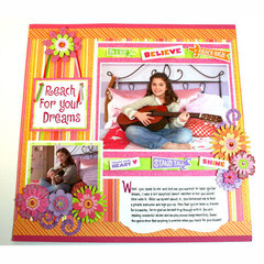 Reach for Your Dreams Page Designed By Karen Bulmahn