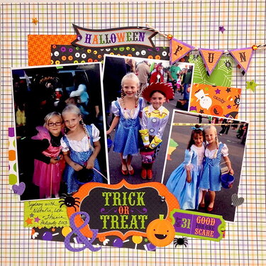 Trick or Treat Halloween Layout
