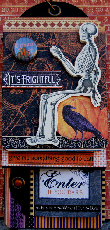 Halloween Tag Album -- 2nd Page Front