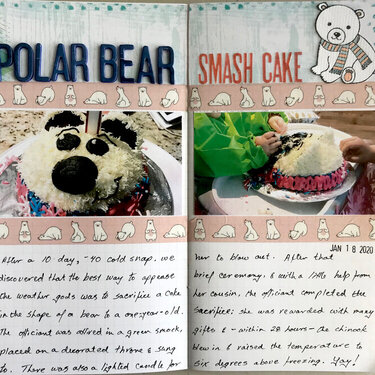 Polar Bear Smash Cake
