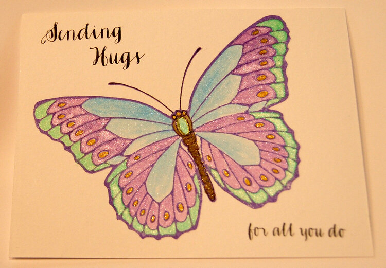 Gelato Watercolour Butterfly