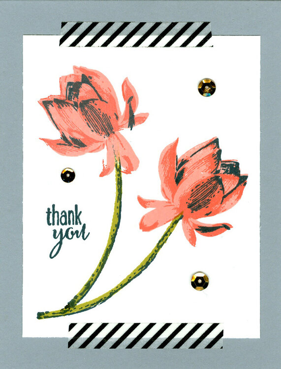 Lotus Blossom Thank You Card