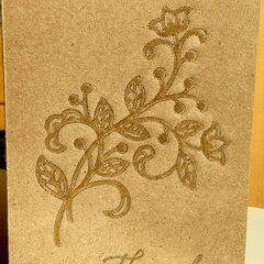 Embossed Impression Thank You Card