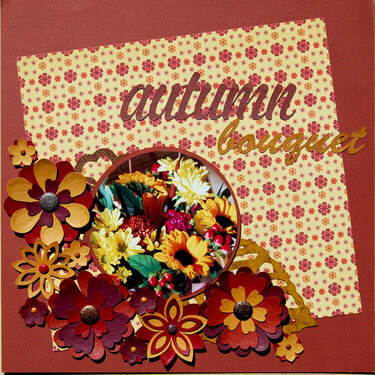 Autumn Bouquet for NSD Silhouette and NSD Hoarders Challenges