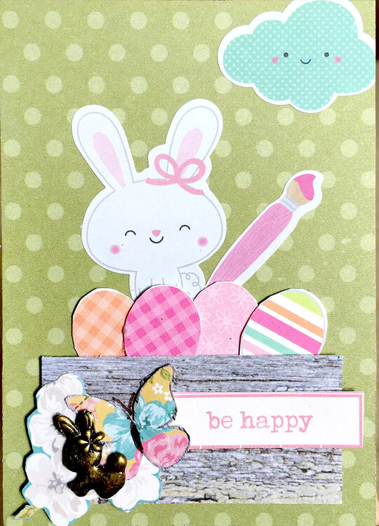Happy Bunny for Easter Theme: March 2018 ATC Swap