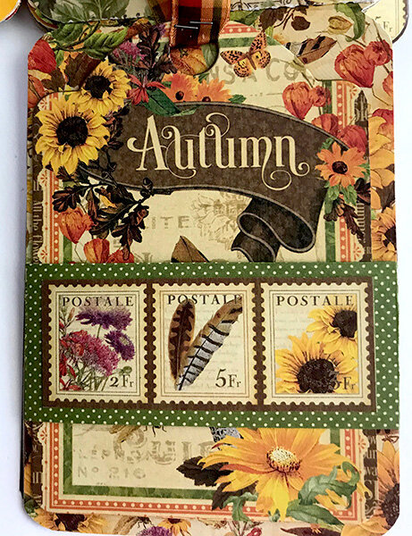 Graphic 45 Autumn Flipbook First Tag Flap