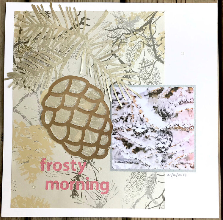 Frosty Morning (Sept 2020 Ugly Paper Challenge)