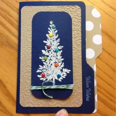 Lovely as a Tree Embossed Christmas Tree Card
