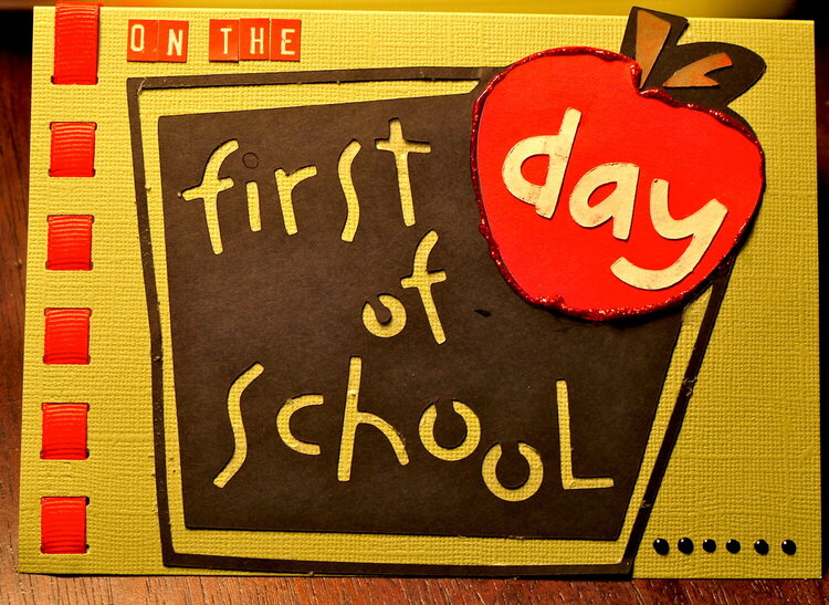 to Teacher--On the First Day of School