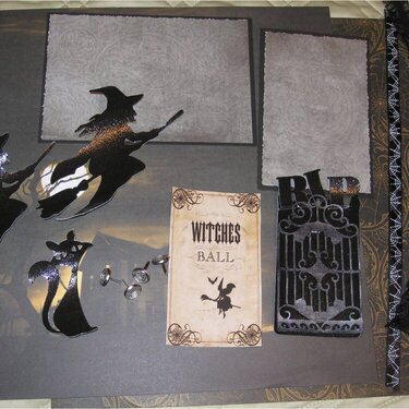 Scary Halloween Layout for swap
