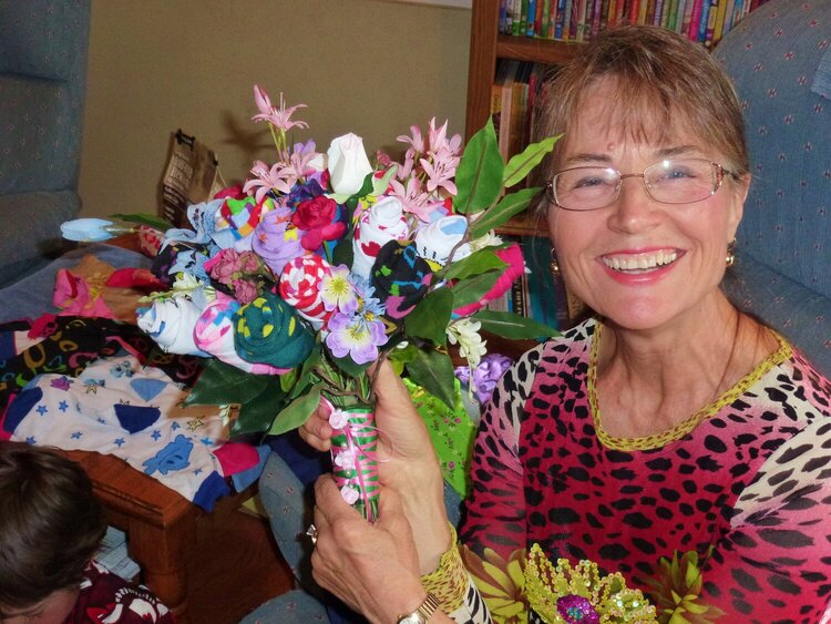 Sock bouquet - My mom loved it!