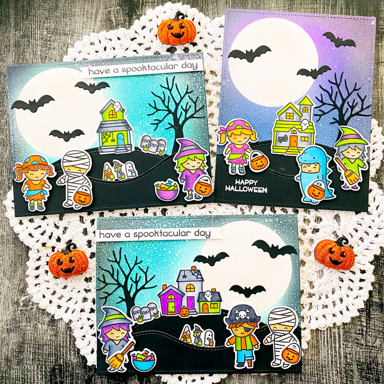 Lawn Fawn Halloween Cards