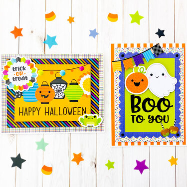 Doodlebug Pumpkin Party Halloween Cards