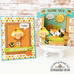 Pumpkin Spice Card and Pop Up Shadow Box