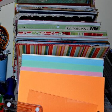 Patterned paper storage and organize idea
