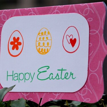 Easter Handmade and handstamped Greeting Card