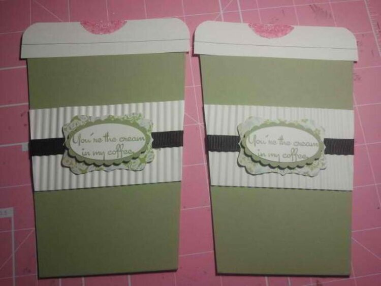 Coffee Cup Gift Card Holders