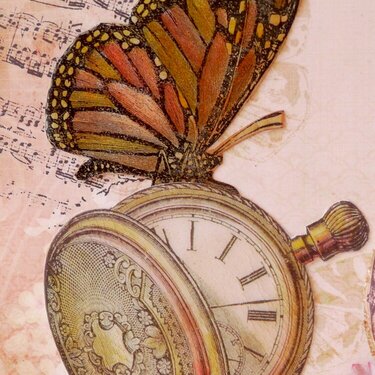LaBlanche Monarch Butterfly &amp; Pocketwatch