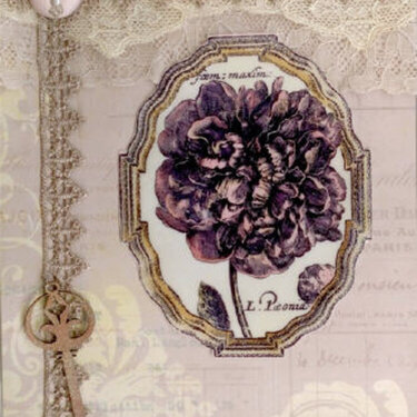 New LaBlanche Stamp Company - Framed Peony