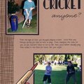'Cricket anyone?' left