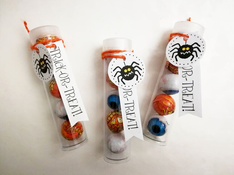 Halloween chocolates tubes