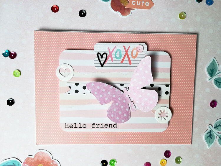 Hello friend card