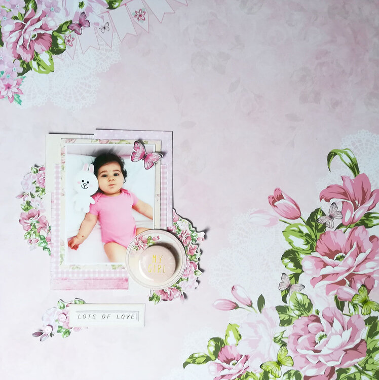 Baby girl layout