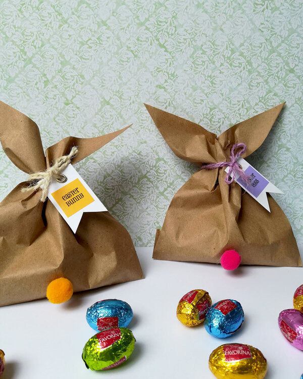 Easter bunny gift bags