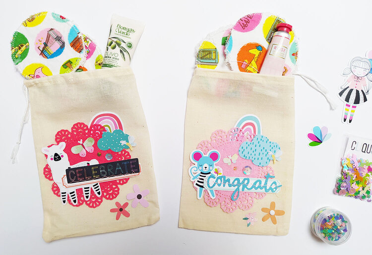 Decorated fabric bags