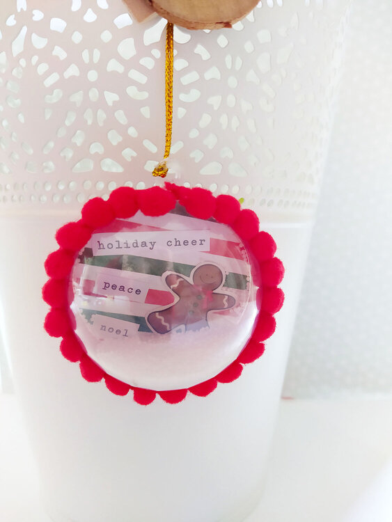 Christmas shaker ornament