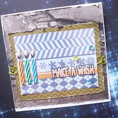 "Make a Wish" masculine card