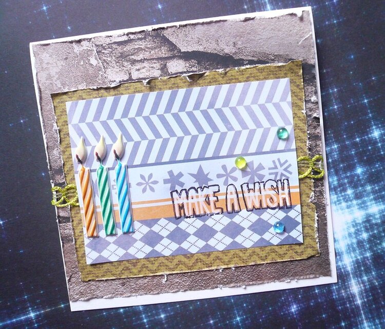 &quot;Make a Wish&quot; masculine card