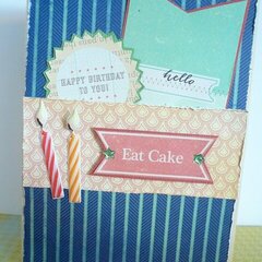 Birthday card "eat cake"