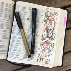 Bible Journaling with Pitt Artist Pens & Gelatos