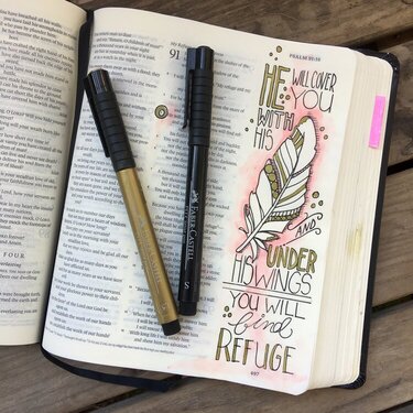 Bible Journaling with Pitt Artist Pens &amp; Gelatos