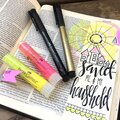 Bible Journaling with Pitt Artist Pens & Gelatos