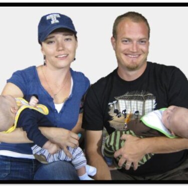 Baseball Game with Twins