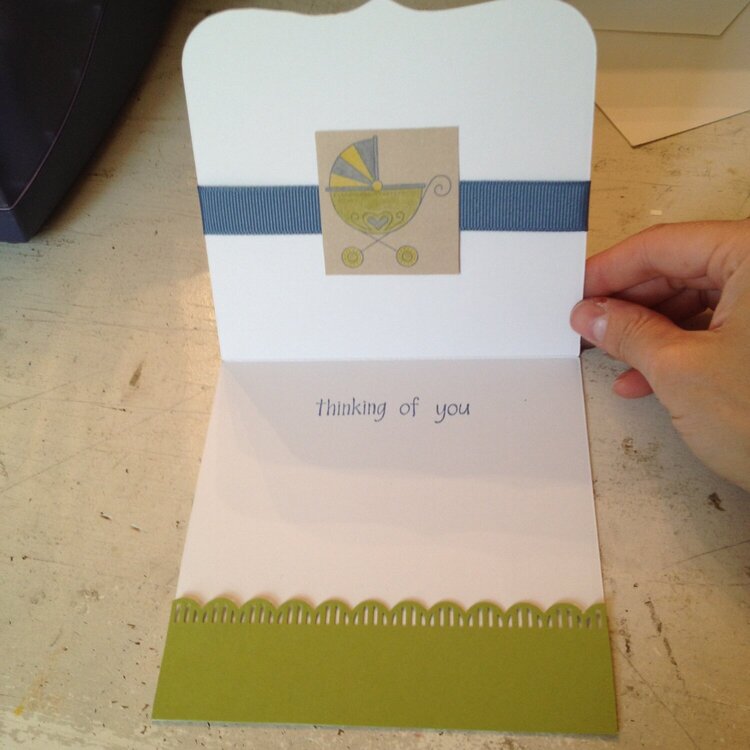 Congratulations for Baby Boy (inside of card)