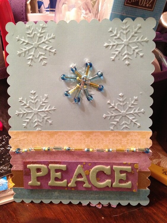 Peace 2 (with beads)