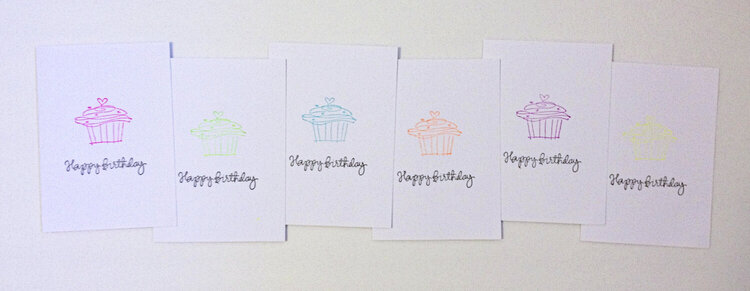 Neon Birthday Cards