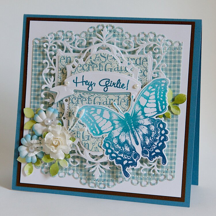 Hey Girlie!  - 6X6 Graphic 45 Card