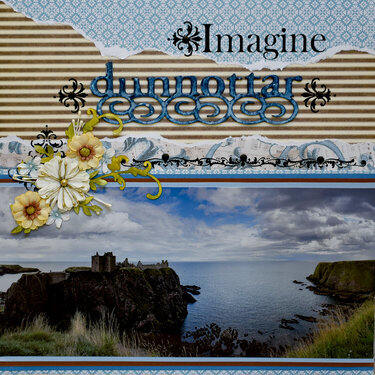 Imagine Dunnottar (Castle), Scotland - LEFT SIDE