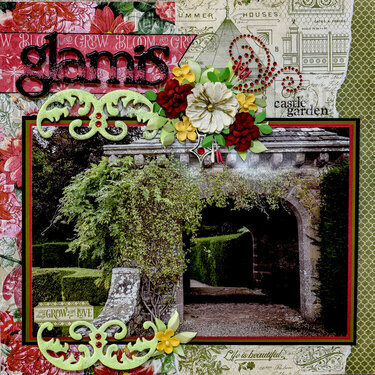 Glamis Castle Garden, Scotland - LEFT SIDE
