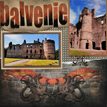 Balvenie Castle, Scotland - LEFT SIDE
