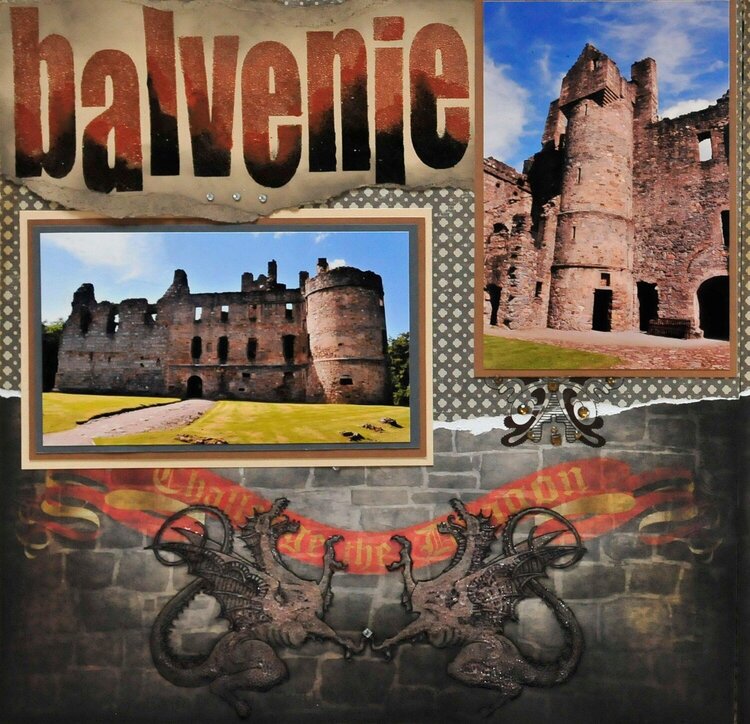 Balvenie Castle, Scotland - LEFT SIDE