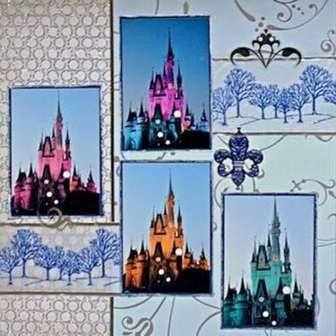 Cinderella&#039;s Castle - Disney World, Florida - LEFT SIDE