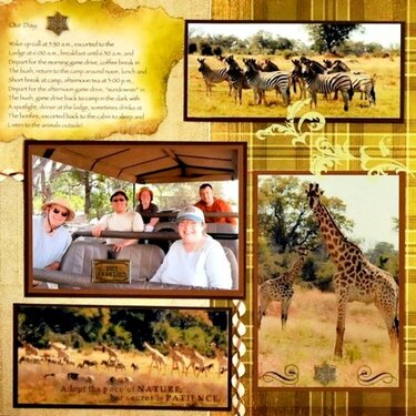 Lunch on the Plains - Botswana, Africa - LEFT SIDE